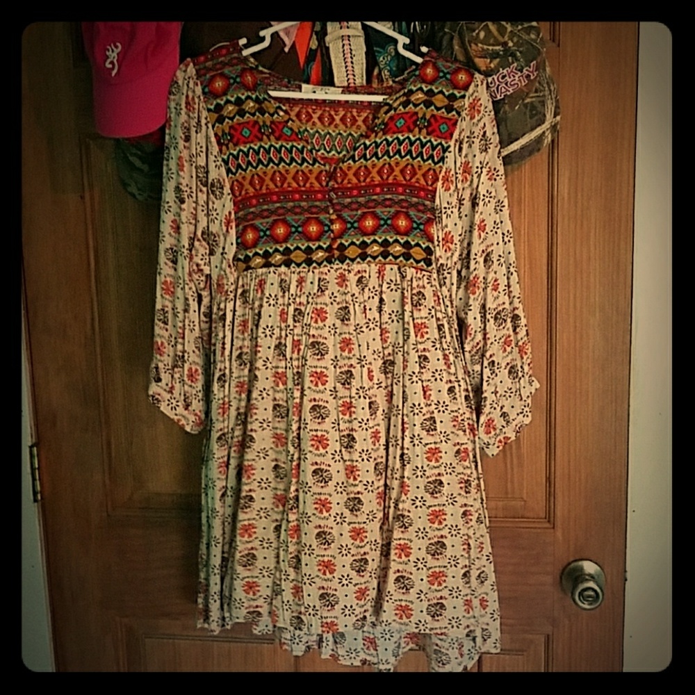 Umgee Aztec Pattern Dress